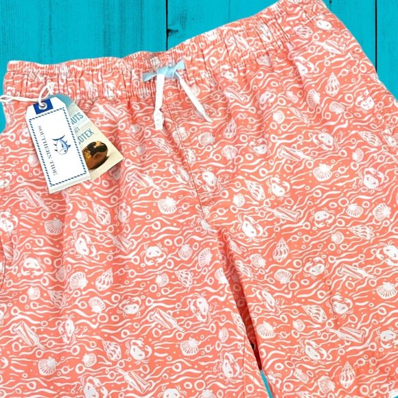 NEW Southern Tide Boys' XL(16) Shell of a Good Time Swim Trunks Shorts-$59.50 - Picture 6 of 15